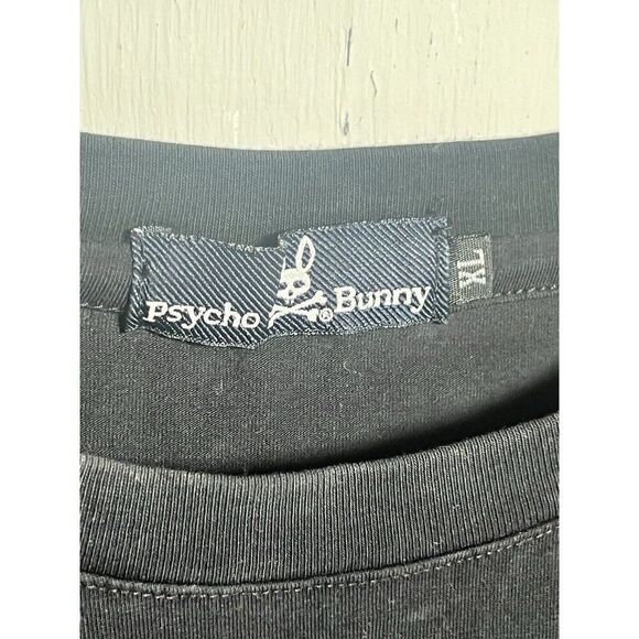 Psycho Bunny Pisani Tee Black Gold Size XLarge Mens. N - Picture 4 of 5